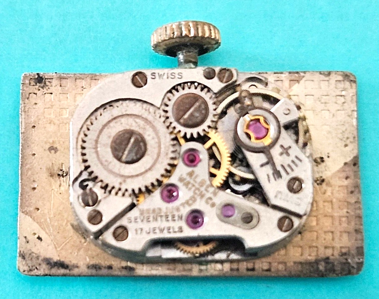 ALBEN LUCIEN PICCARD 17J SWISS WATCH MOVEMENT (BAL RUNS WITH ROTATION) LOT.125