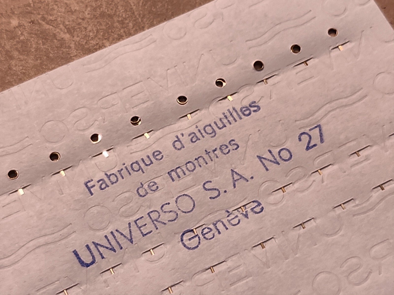 10 Sets Of Pristine Carded NOS Universo Gilt Stick Hands 140/80