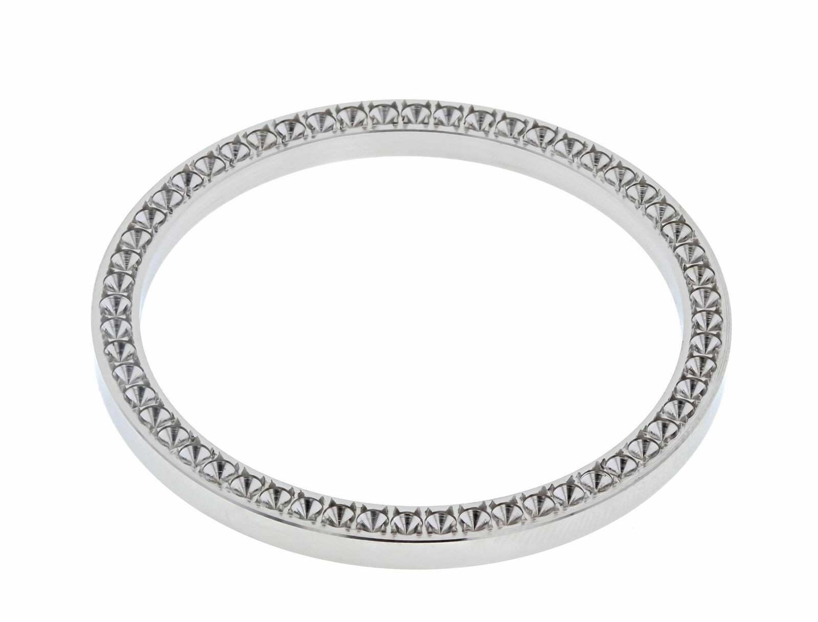Silver Replacement Diamond Bezel For Rolex Datejust Day-Date 36mm 1803