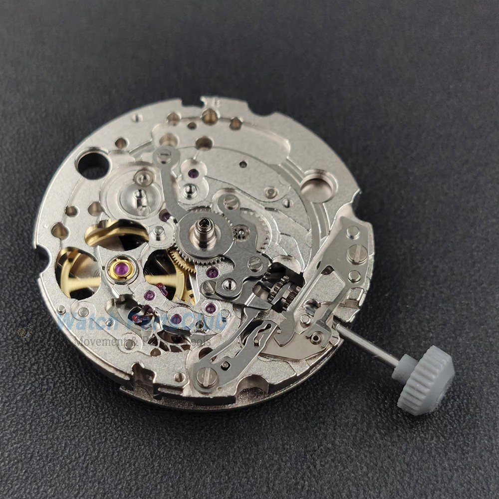 NEW Japan Miyota 82S0 Automatic Movement 21 Jewels Skeleton Silver/Gold Version