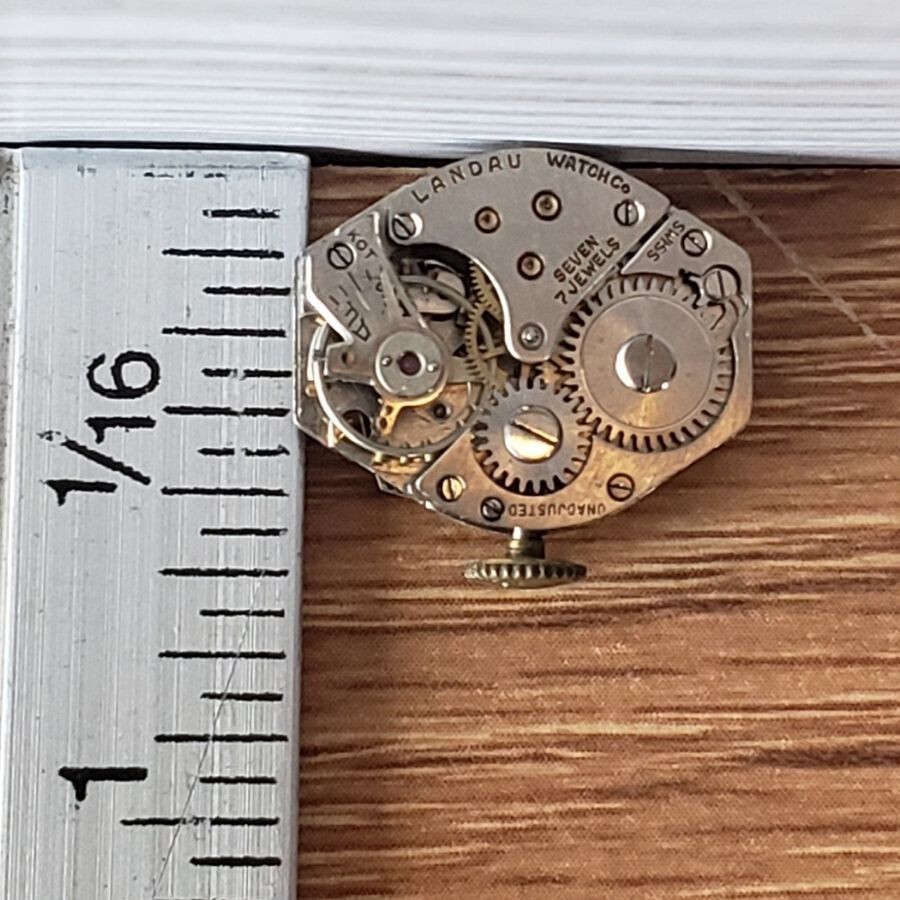 Vintage Empire Landau KOT Watch 7 Jewel Swiss Movement Anchor Case Back WP1