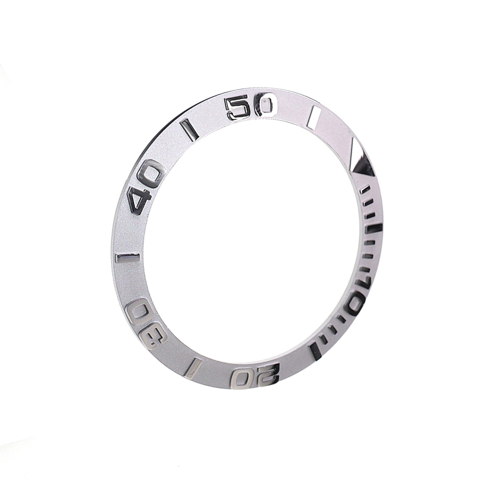 Silver 38mm Ceramic Bezel Inserts For Yacht Master Watch Ring For SKX007 SKX009,