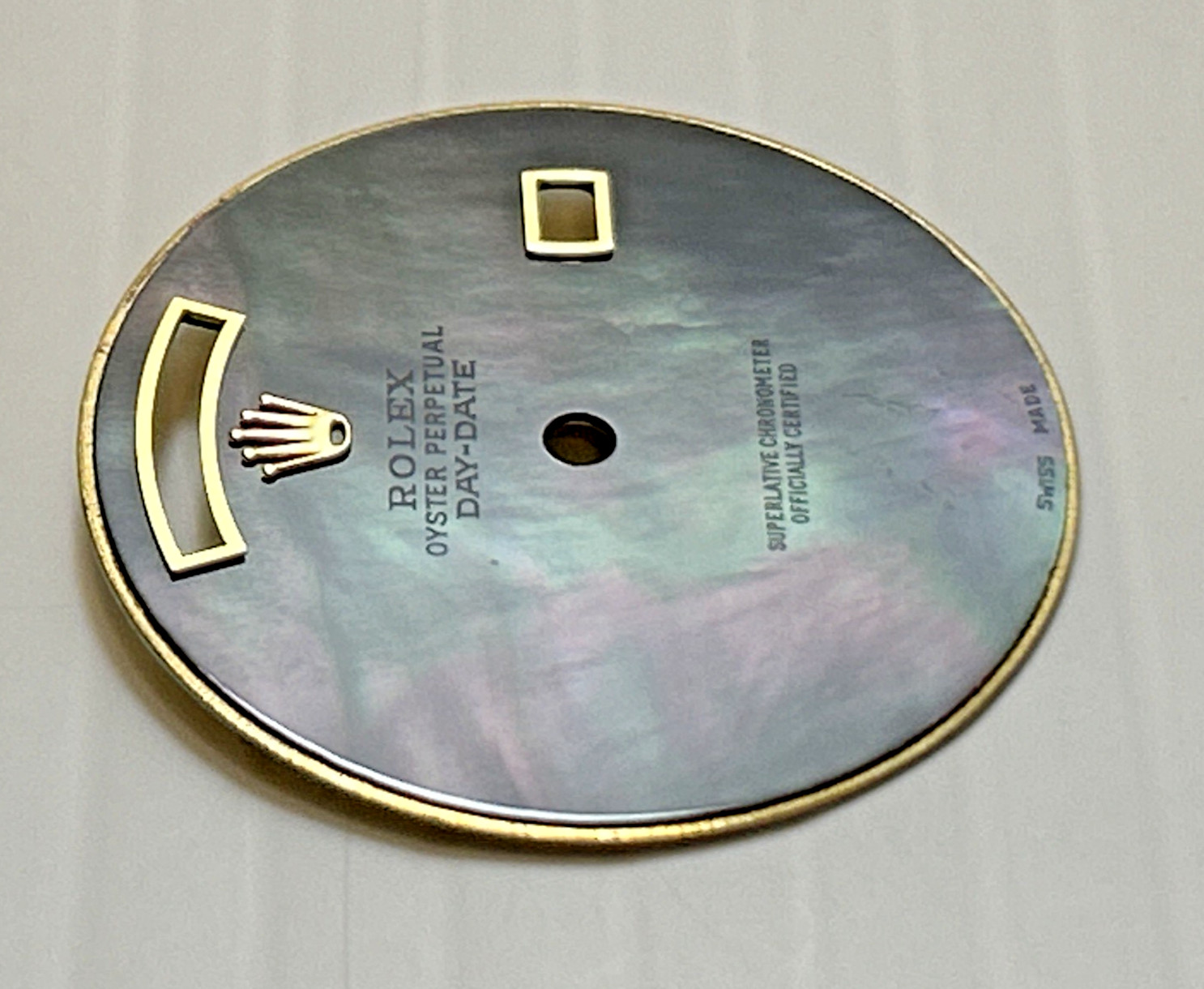 Rolex GRAY MOTHER OF PEARL DAY DATE Non-Numeric Aftermarket Watch Dial 18038