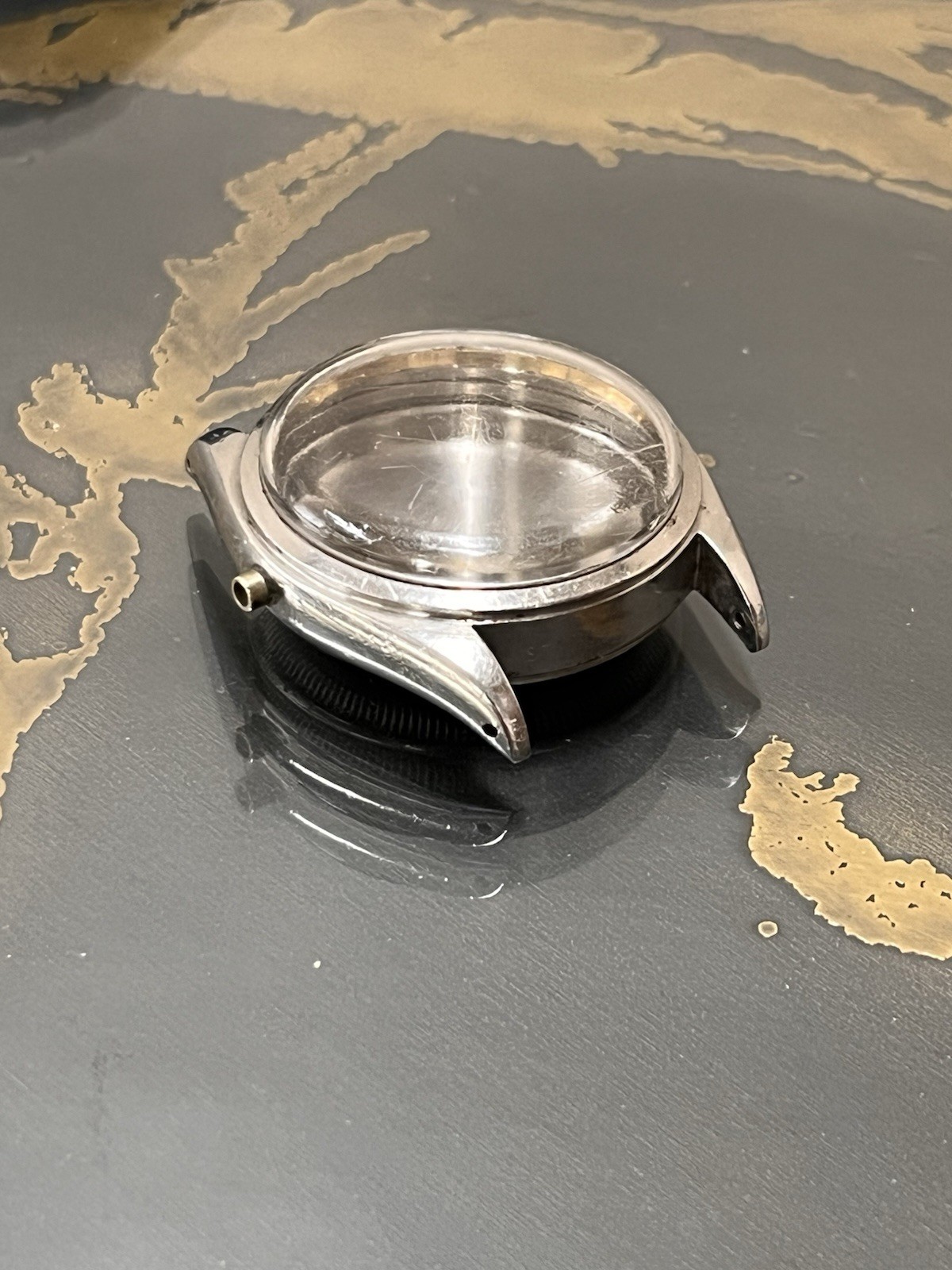 Orig Vintage Rolex 6084 Yr 1953 Midcase Caseback Crystal Bezel Case Tube