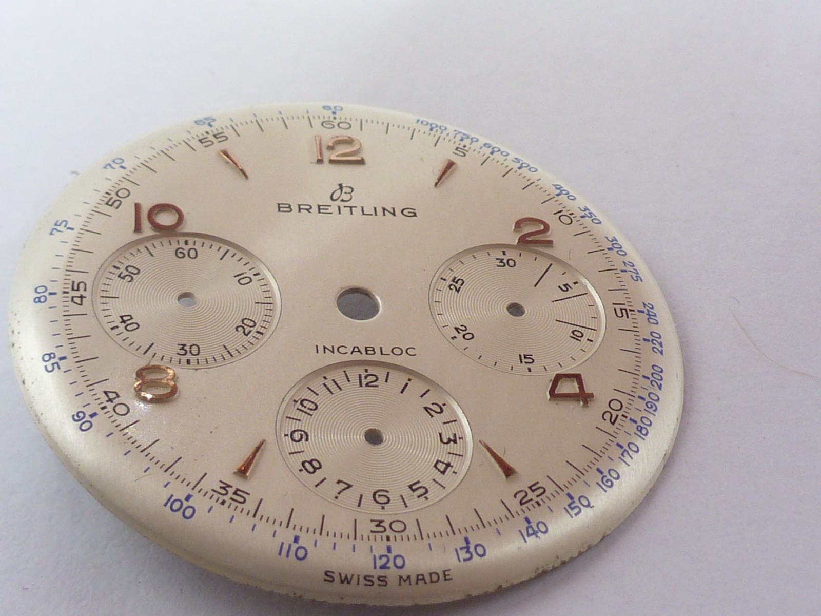 Vintage Breitling Premier Chronograph 787 dial 32,5mm Original gold index