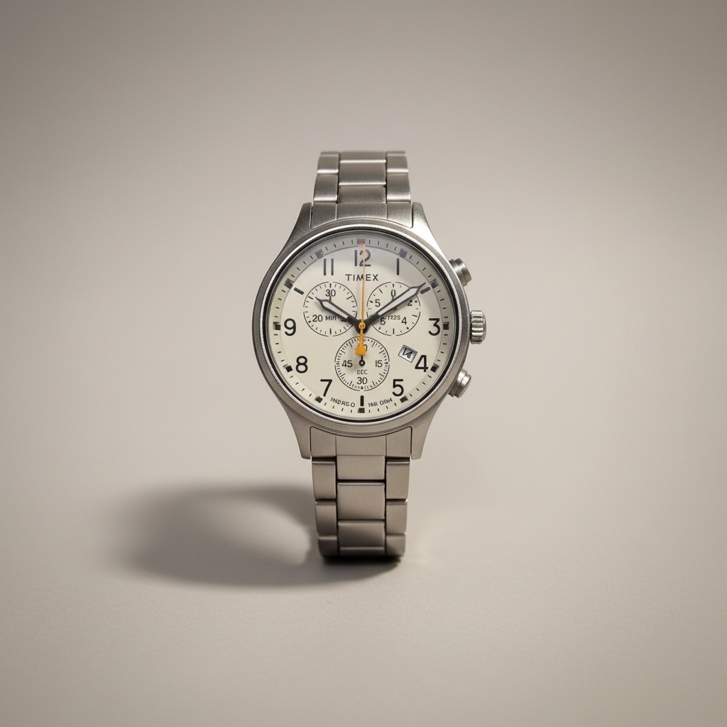🔥 TIMEX WATERBURY DUMMY WATCH(NO MOVEMENT) 42MM CHRON FOR REPAIR OR PARTS, NEW