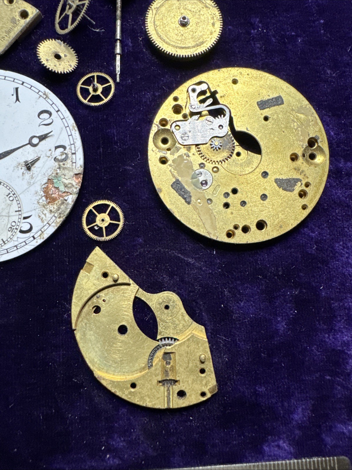 OMEGA Pocket Watch Project 15 Jewels Model 38.5LT1 for Parts Repair