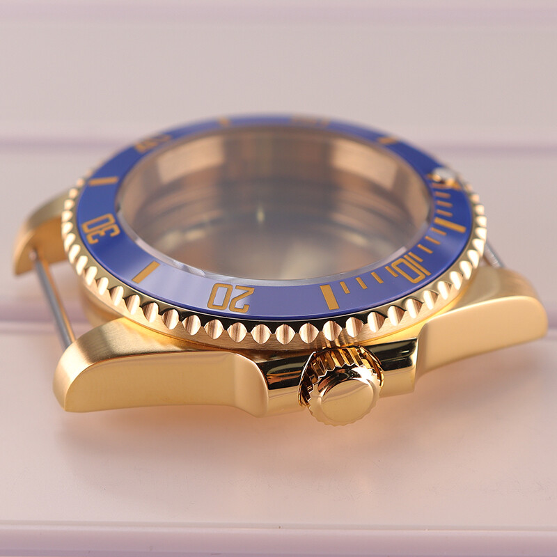 40mm diver Watch Case Cyclops Sapphire Glass For Seiko NH35 Mechanical movement