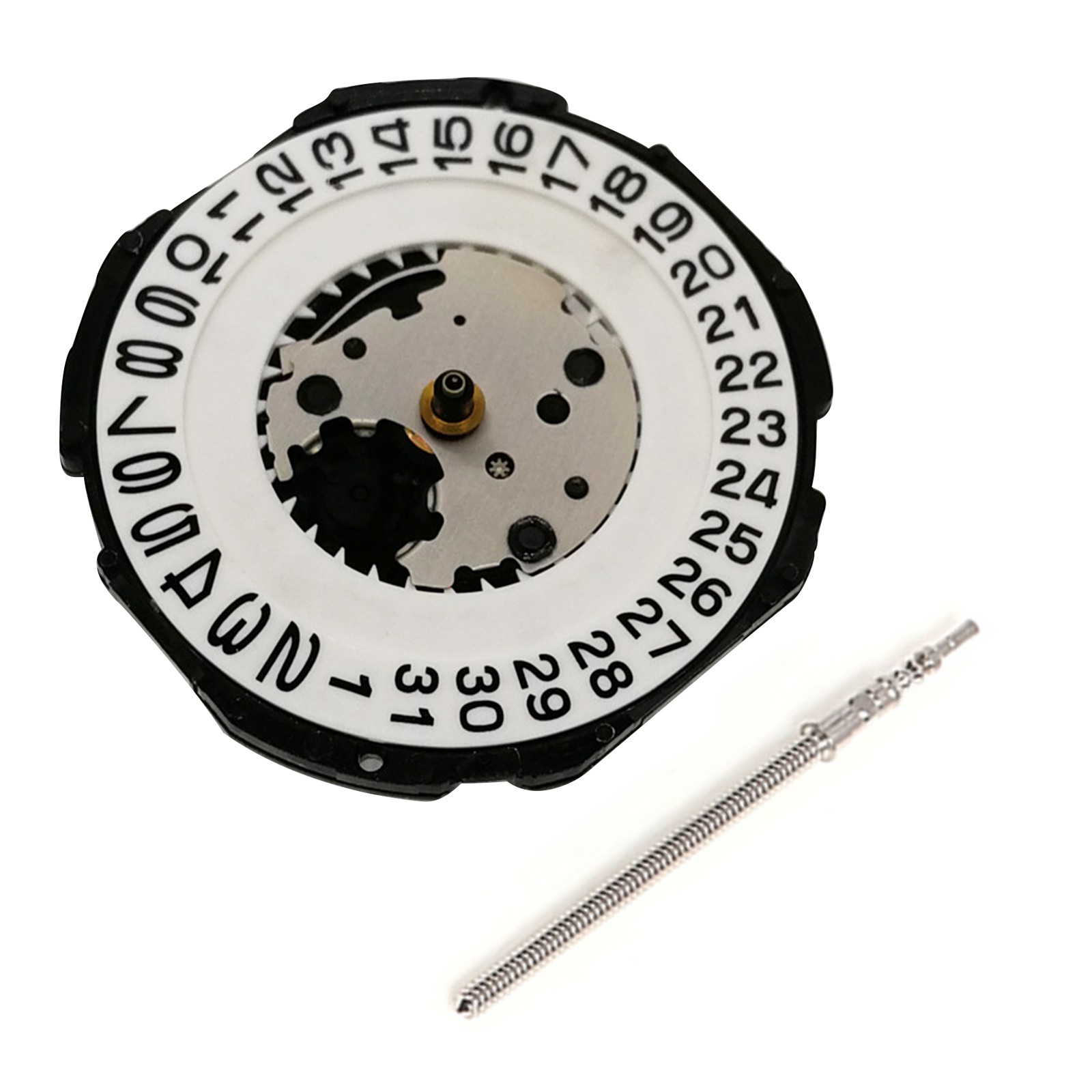 23.7mm Frequency Date At 3 Quartz Watch Movement PC32A With Winding Stem