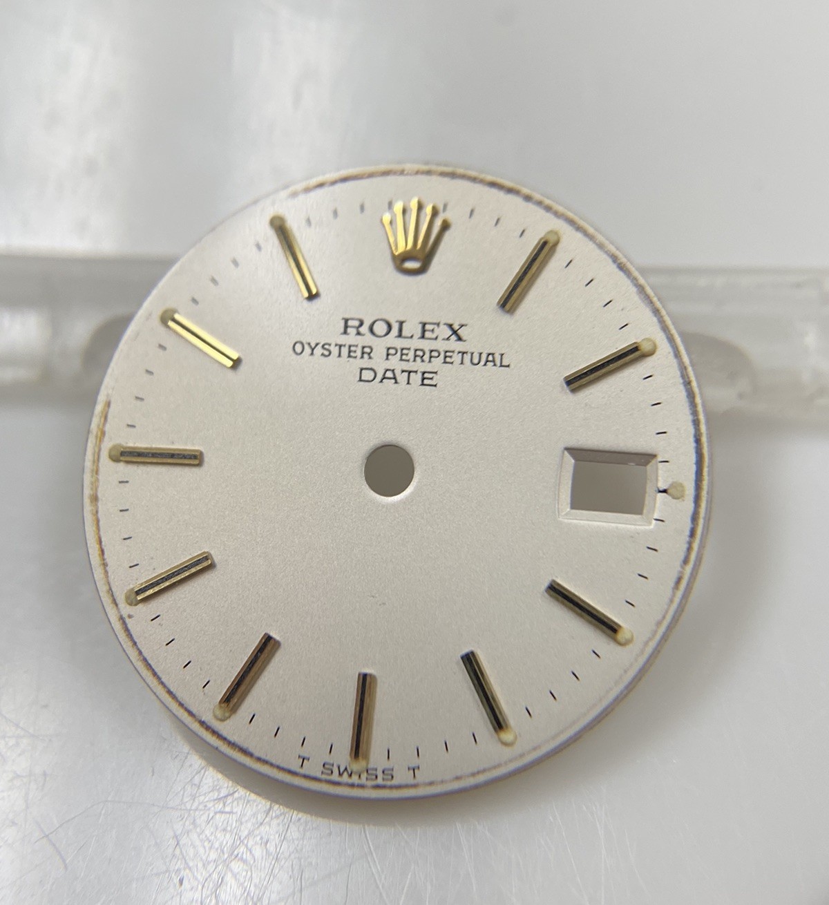 Genuine Rolex 26mm Oyster Perpetual Date 6917 Cal. 2030 2035 White/Gold Dial