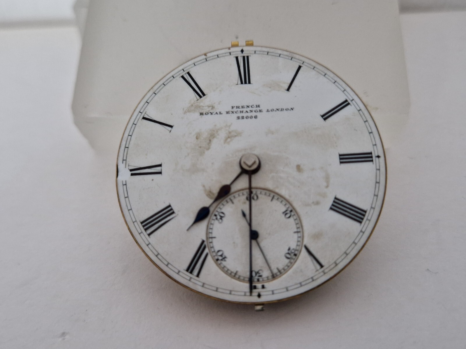 French Royal Exchange London 22006 Key Wind-Pocket Watch Movement