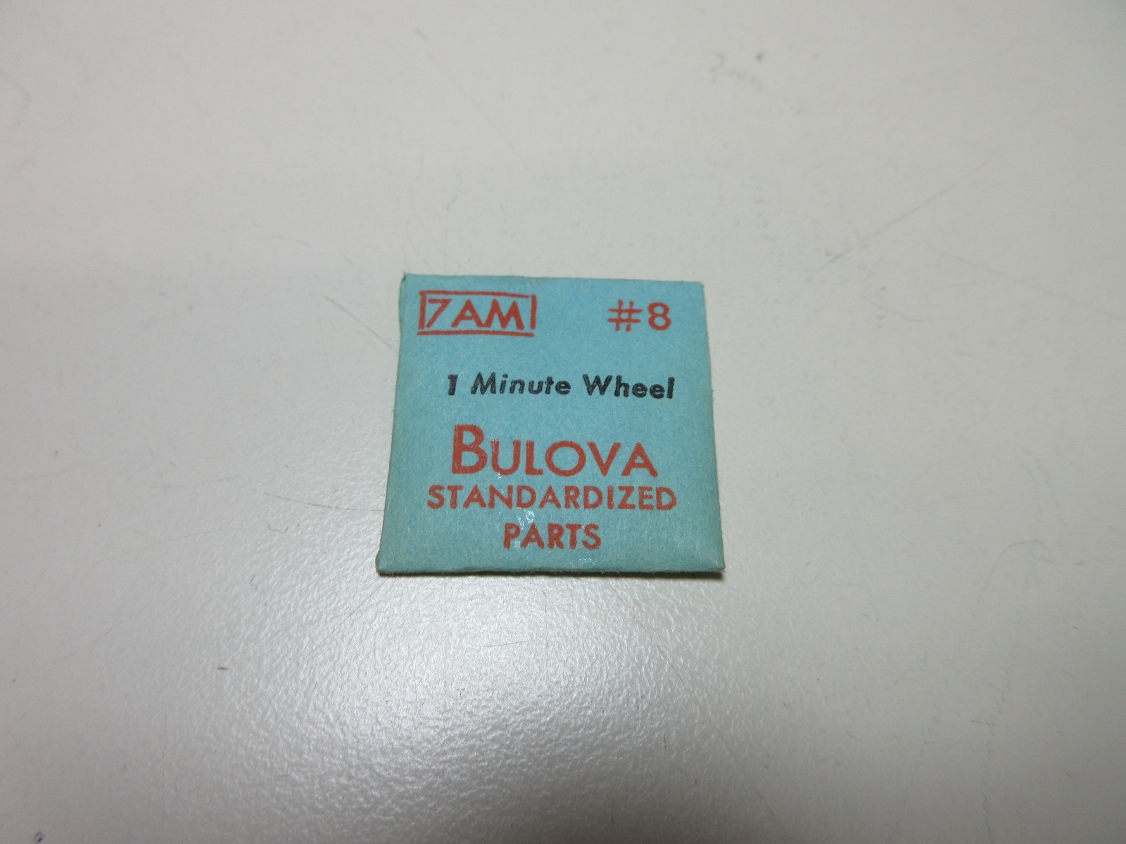 BULOVA MINUTE WHEEL 7AM #8 WATCHMAKER REPLACEMENT PART #305