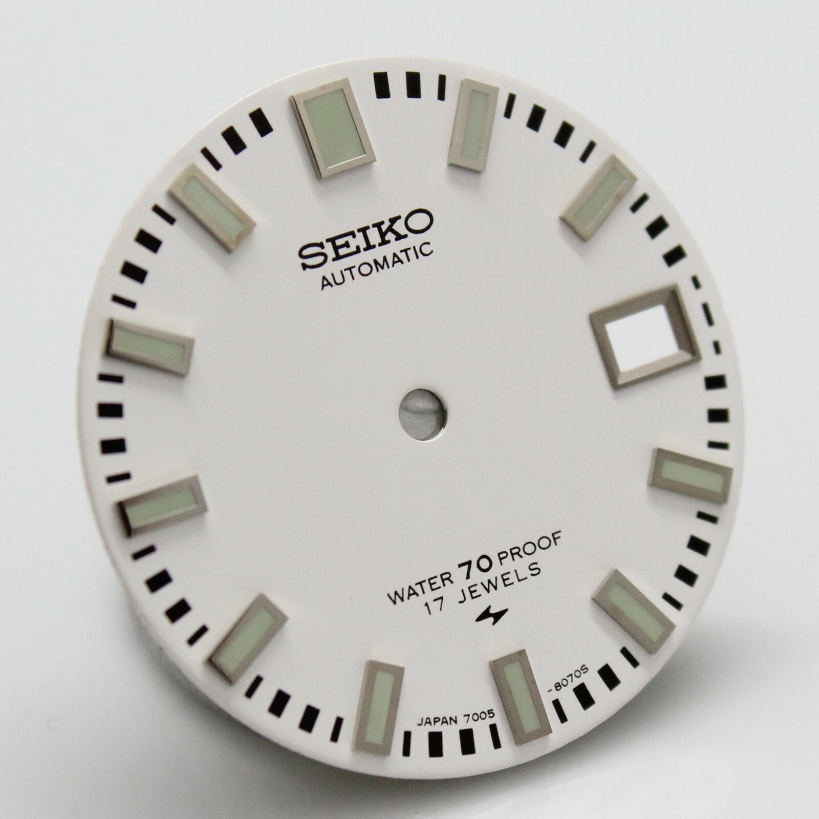 White Dial for Seiko diver 7005 8052 8050 Green Poor Man’s 62MAS Proof 17 Jewel