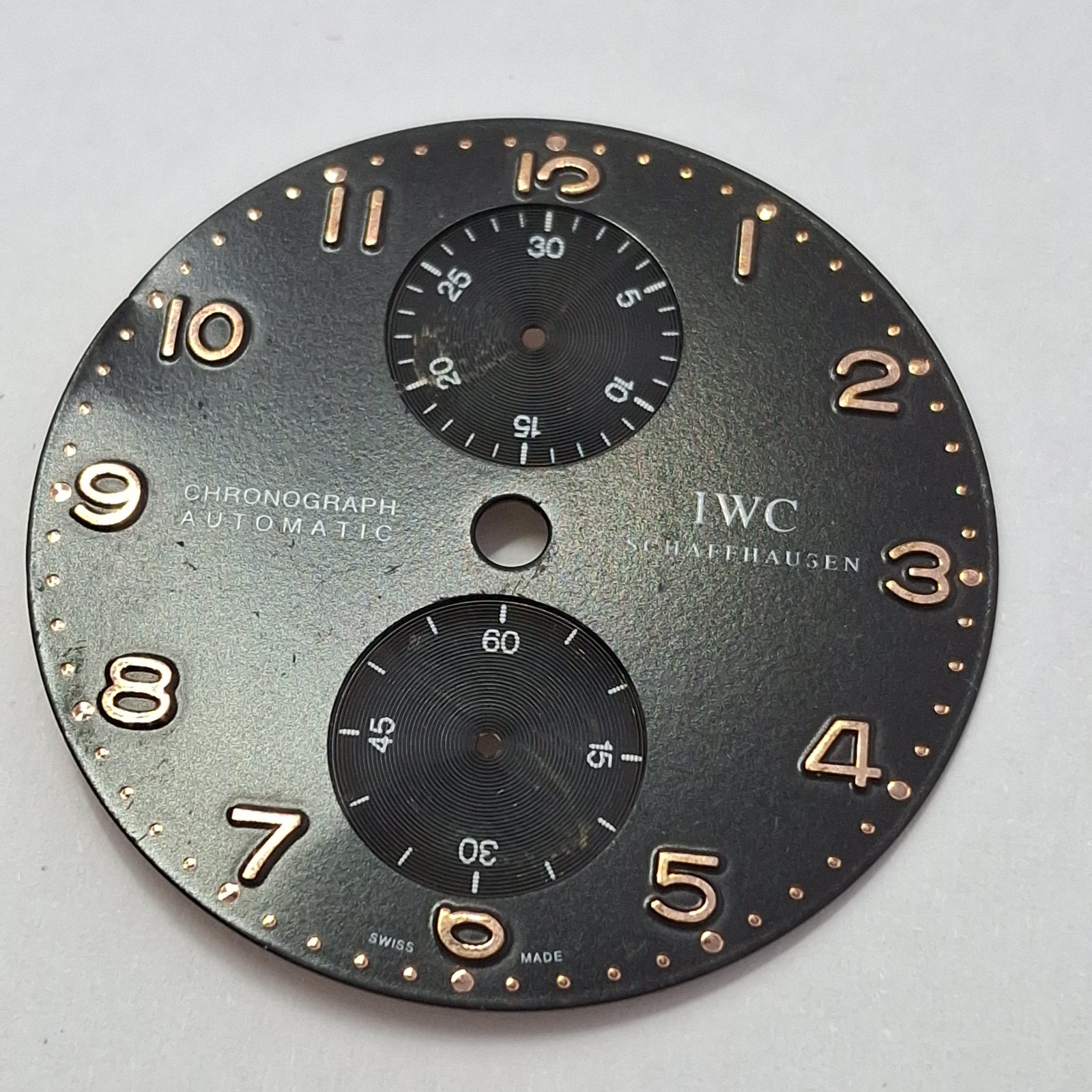 Defeat IWC International Watch Co 34.4 mm Dial Watch Parts Part Swiss Made #X7