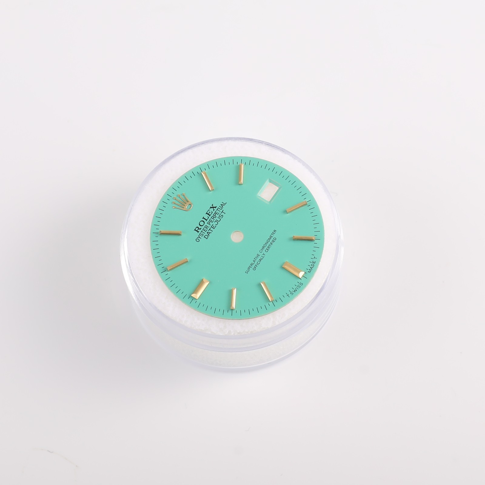 Original Rolex Refinished Datejust Turquoise Stick Markers Dial 16013- 16233