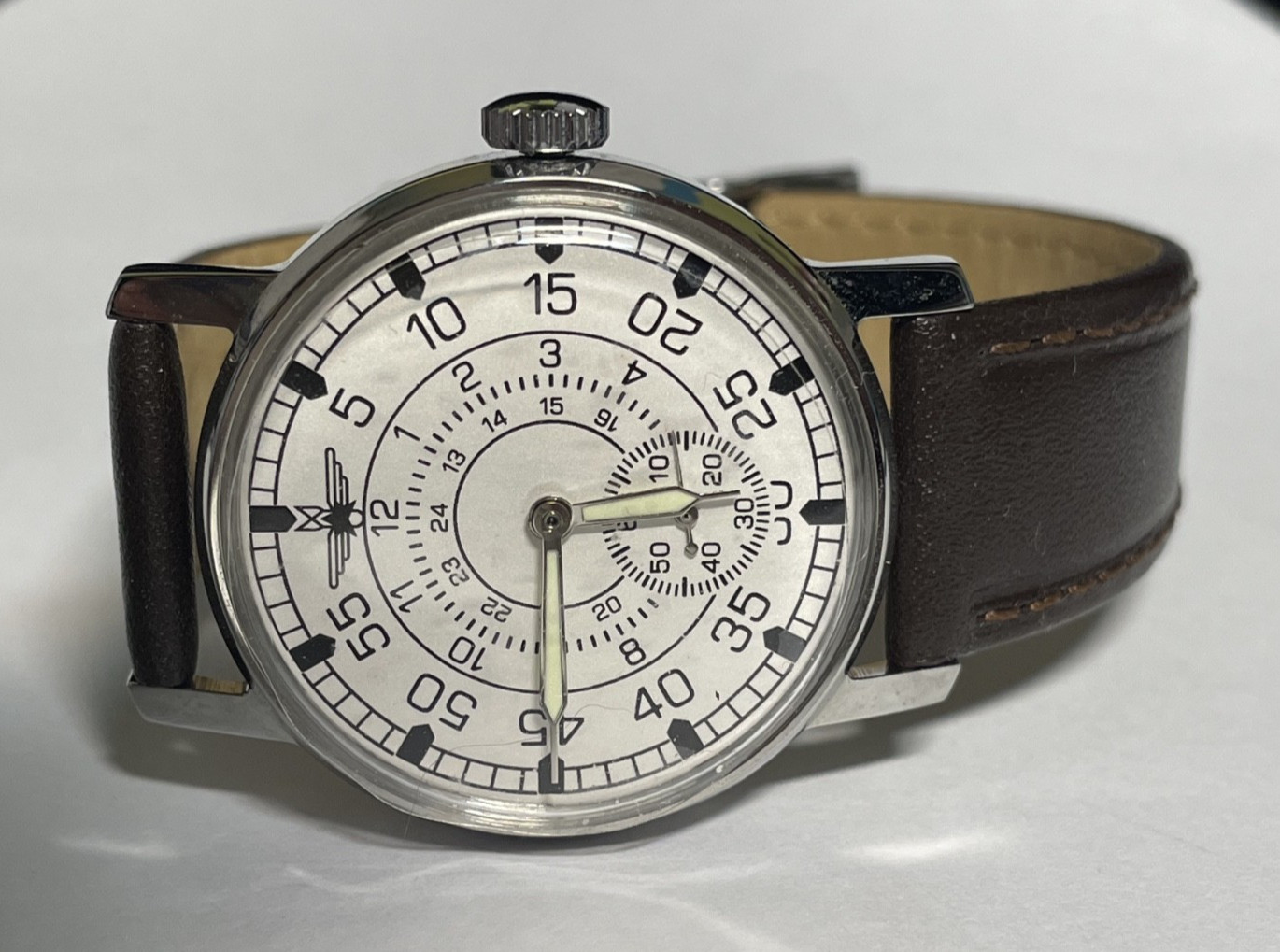 POBEDA MAN WRISTWATCH PCHZ 15 JEWELS mechanism USSR