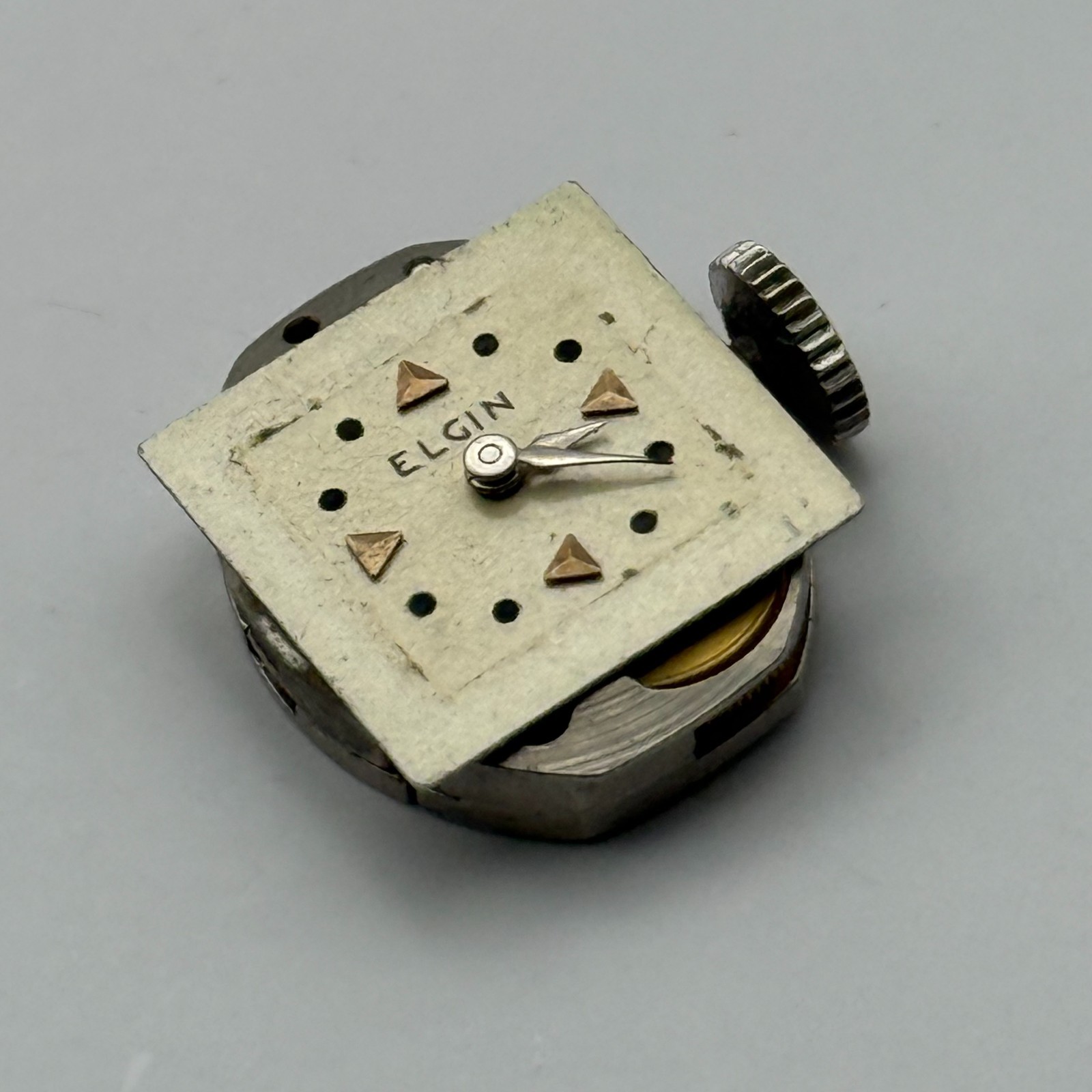 Elgin 833A Watch Movement American Manual Wind Vintage Parts Repair 13.3mm