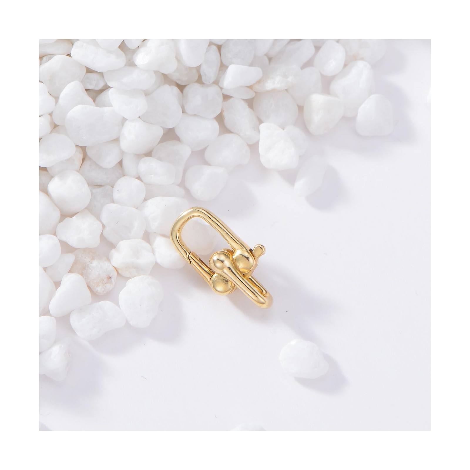 14K Gold Jewelry Clasp Necklace Extender Clasp Bracelet Extension Connector f…
