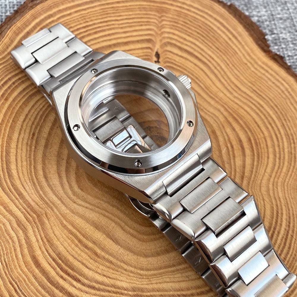 40mm Sapphire Glass 316L Steel Watch Case Fit Engineer NH35 NH36 ETA 2824 Watch