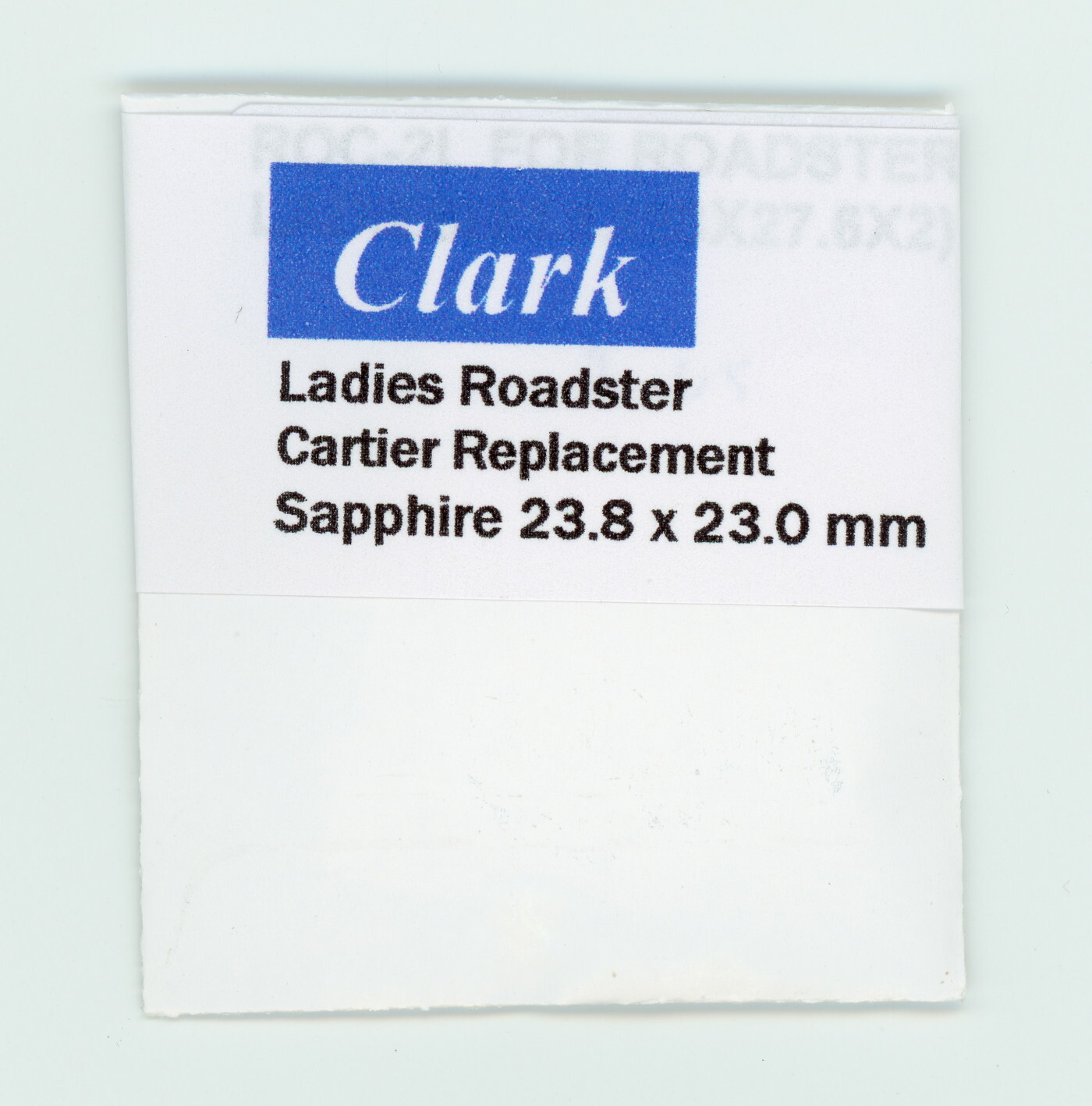 “Clark” Sapphire replacement Crystal for Cartier Roadster Ladies 23.8 x 23.0 mm