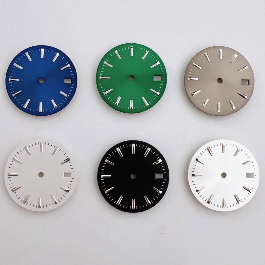 29mm/28.5mm Sunburst Dial + Hands Stud No Lume for NH35/8215/2836 Movement