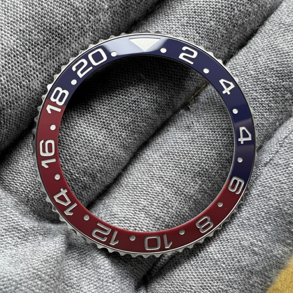 Custom Made Watch Bezel And Insert Fits Rolex GMT Master II Pepsi 116710 126710