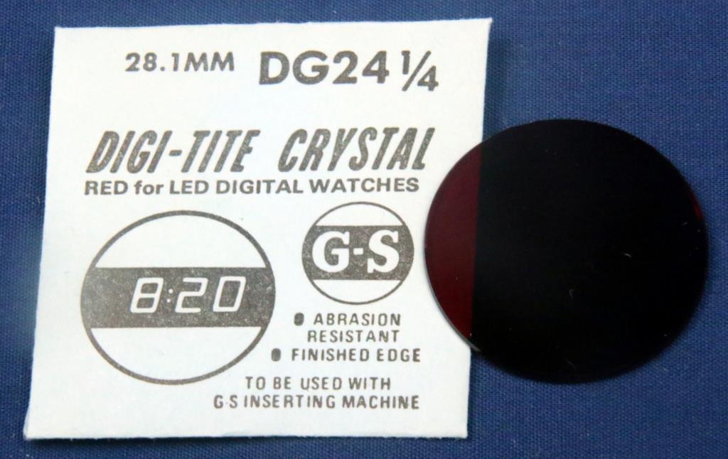 JD16. DIGI-TITE CRYSTAL RED LED DIGITAL WATCHES YOU SELECT SIZE.