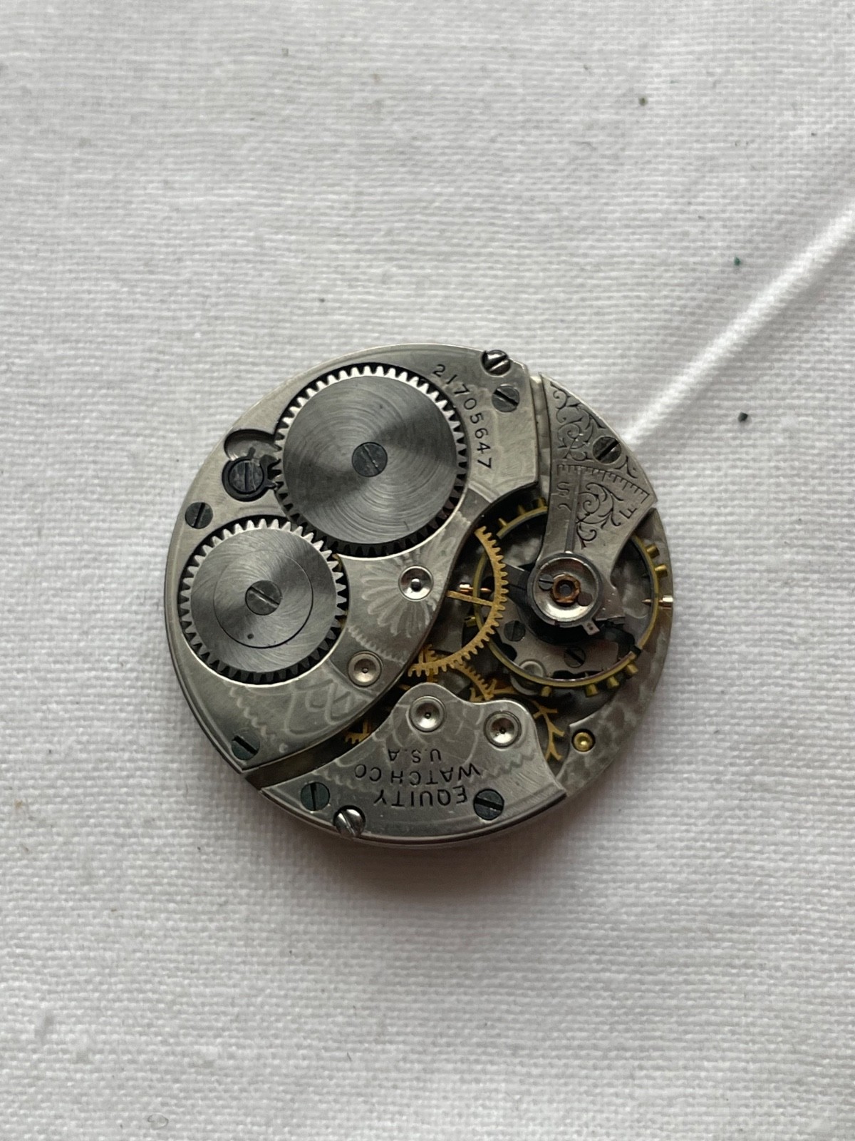 Equity – movement for pocket watch AS IS – lot1504