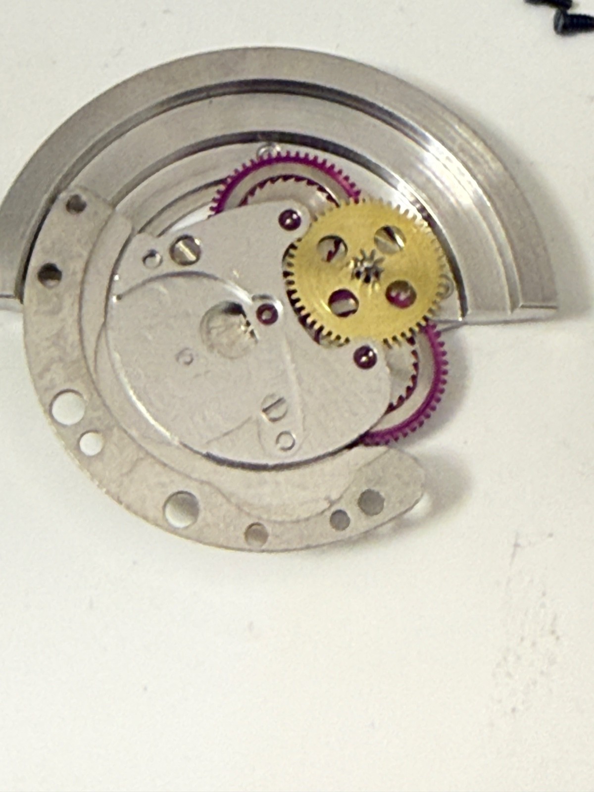 Genuine Vintage Rolex Cal 1556 Rotor Automatic bridge Complete perfect + screw