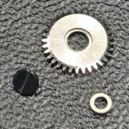 Benrus BB4 Crown Wheel Assembly 17J Genuine Movement Part. cal ETA900
