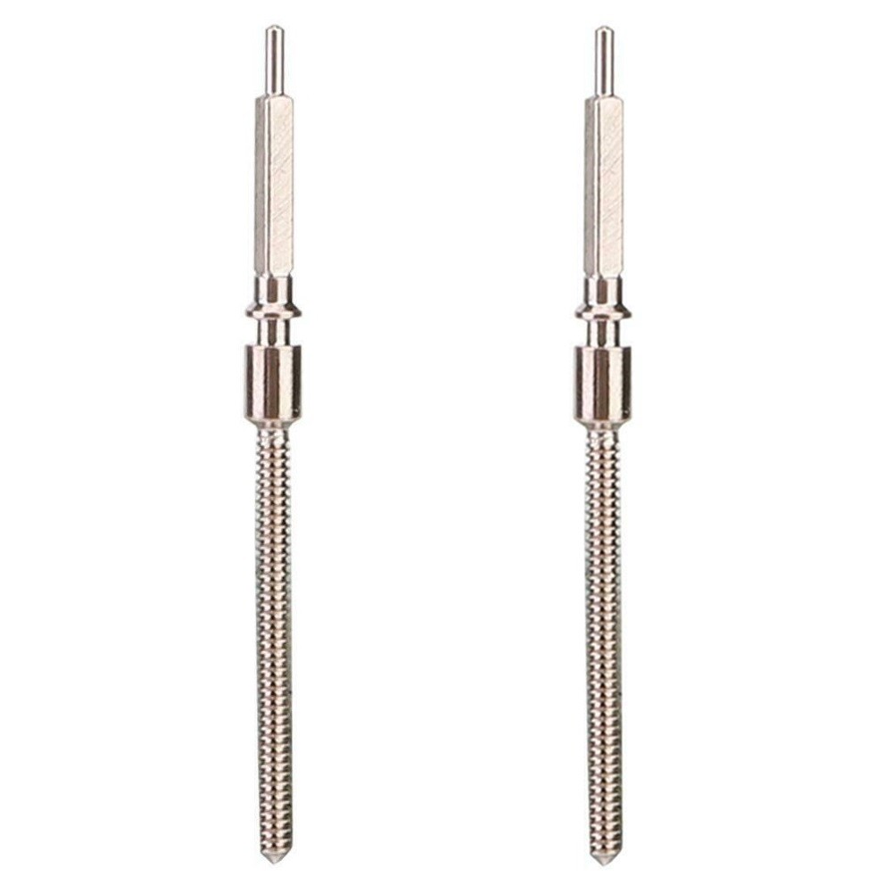 2 Pack Metal Watch 0.9mm Winding Stem Replacement Parts For 7750 7751 Movement h