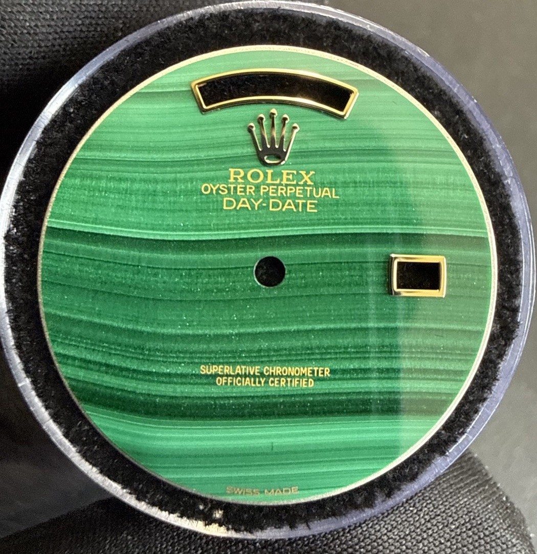 Rolex DayDate 36 Custom Malachite Stone Dial For Ref. 18238-18038-118238