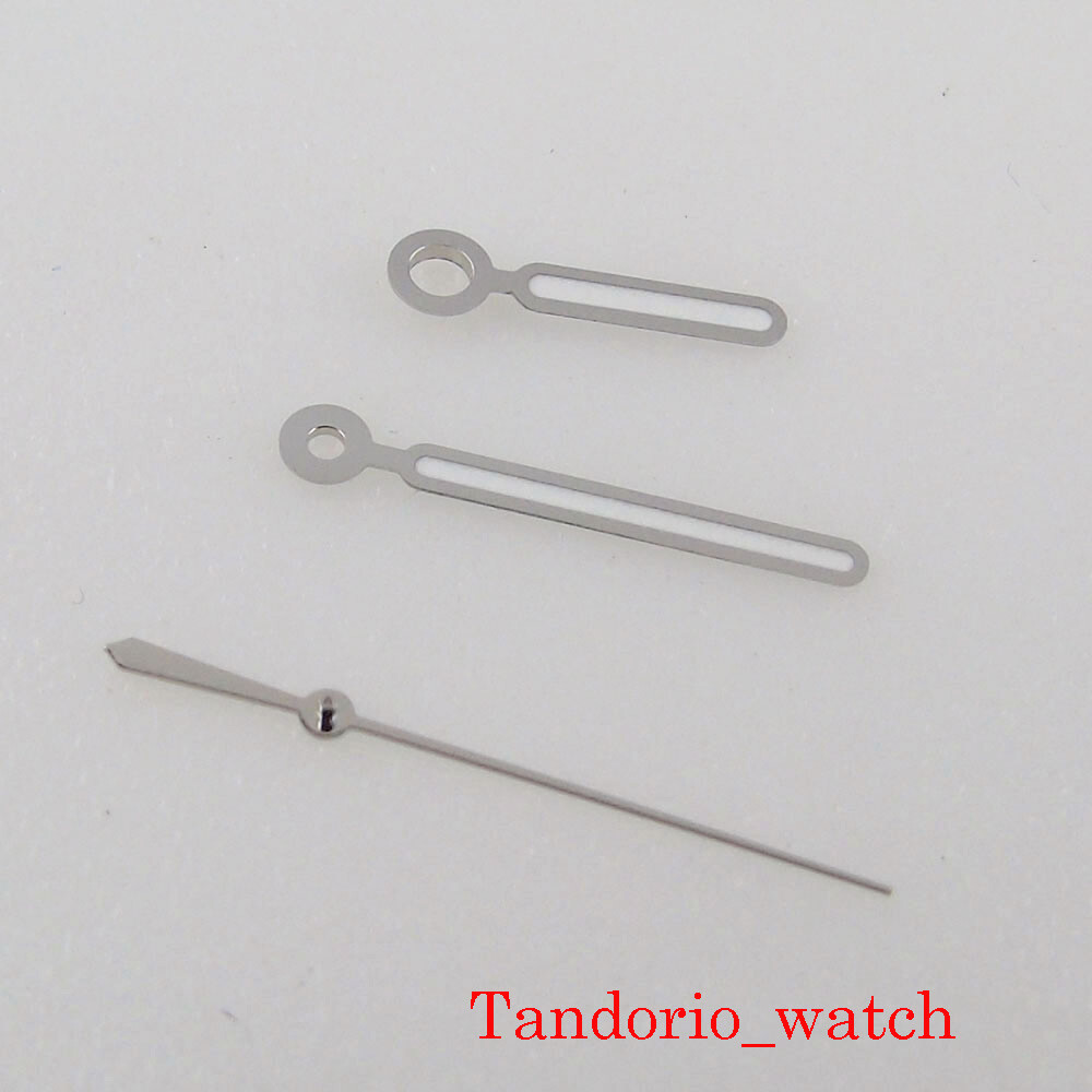 Silver/Black Edge Watch Hands Luminous Fit NH35A NH36A MIYOTA 8215 ETA Movement