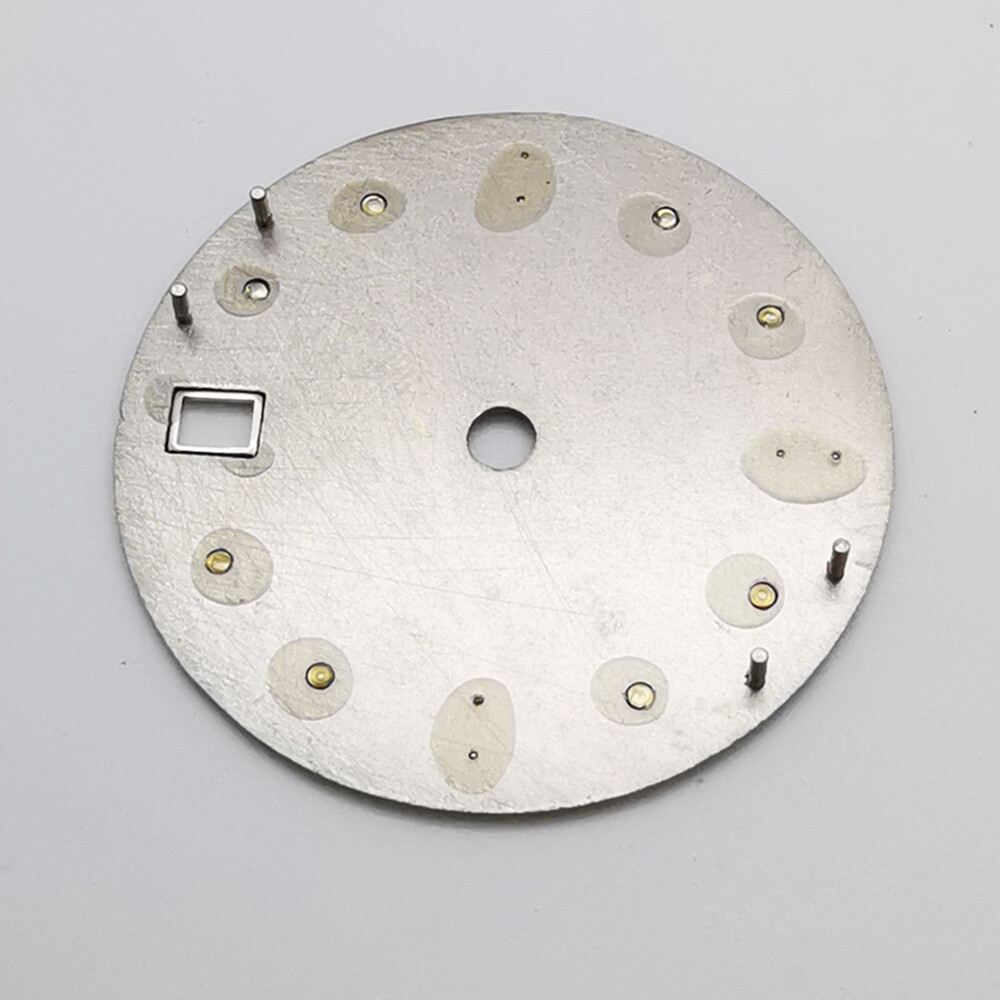 28.5mm black gray white sterile watch dial fit NH35 movement