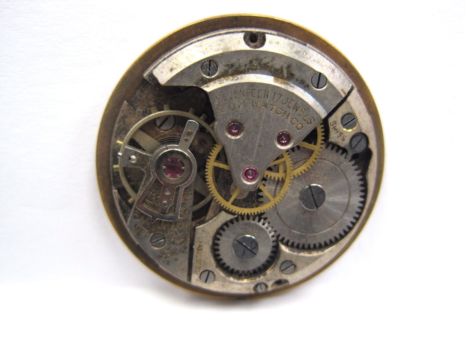 Antique Gents Dom Watch Co., Movement 26 mm, 17 jewels.