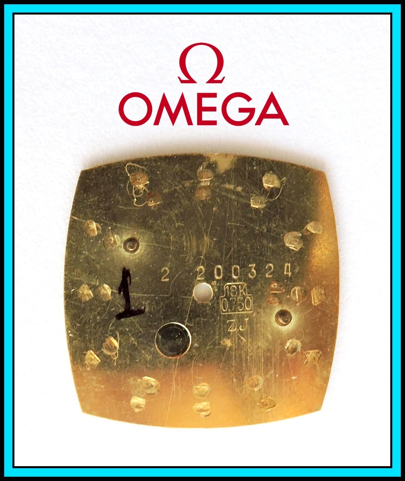 OMEGA De Ville – 18K Solid Gold Dial – For Caliber 565 – New Old Stock