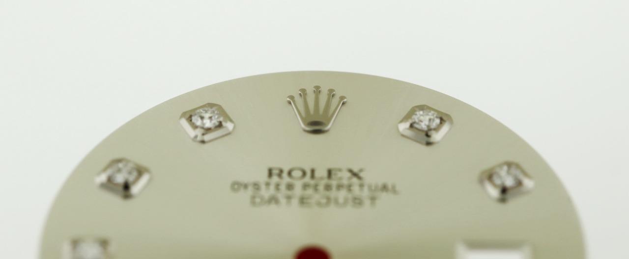 Original Men’s Rolex Datejust 36mm 116200 116234 Silver Diamond Dial S/S #A10
