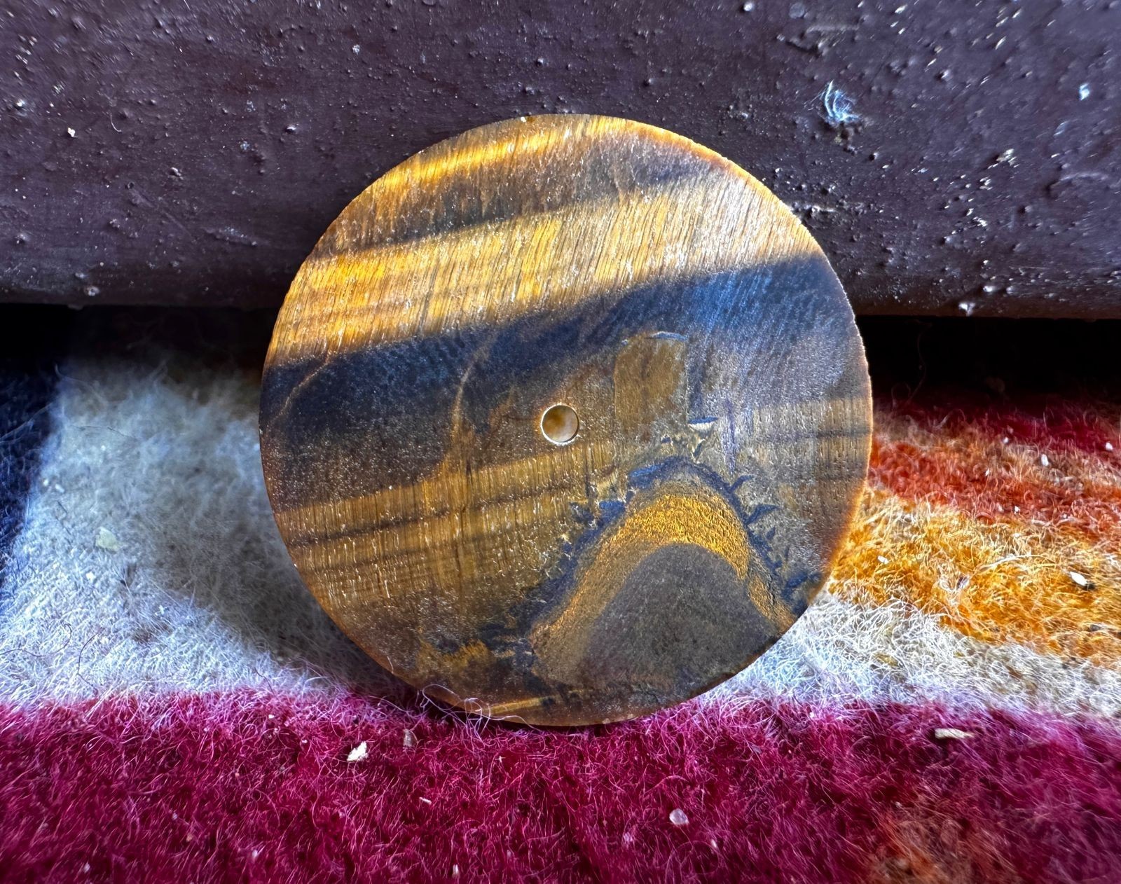 tiger eye Watch Dial Blank Handmade Dial for 31.5 mm-1.5 mm GMC-159w