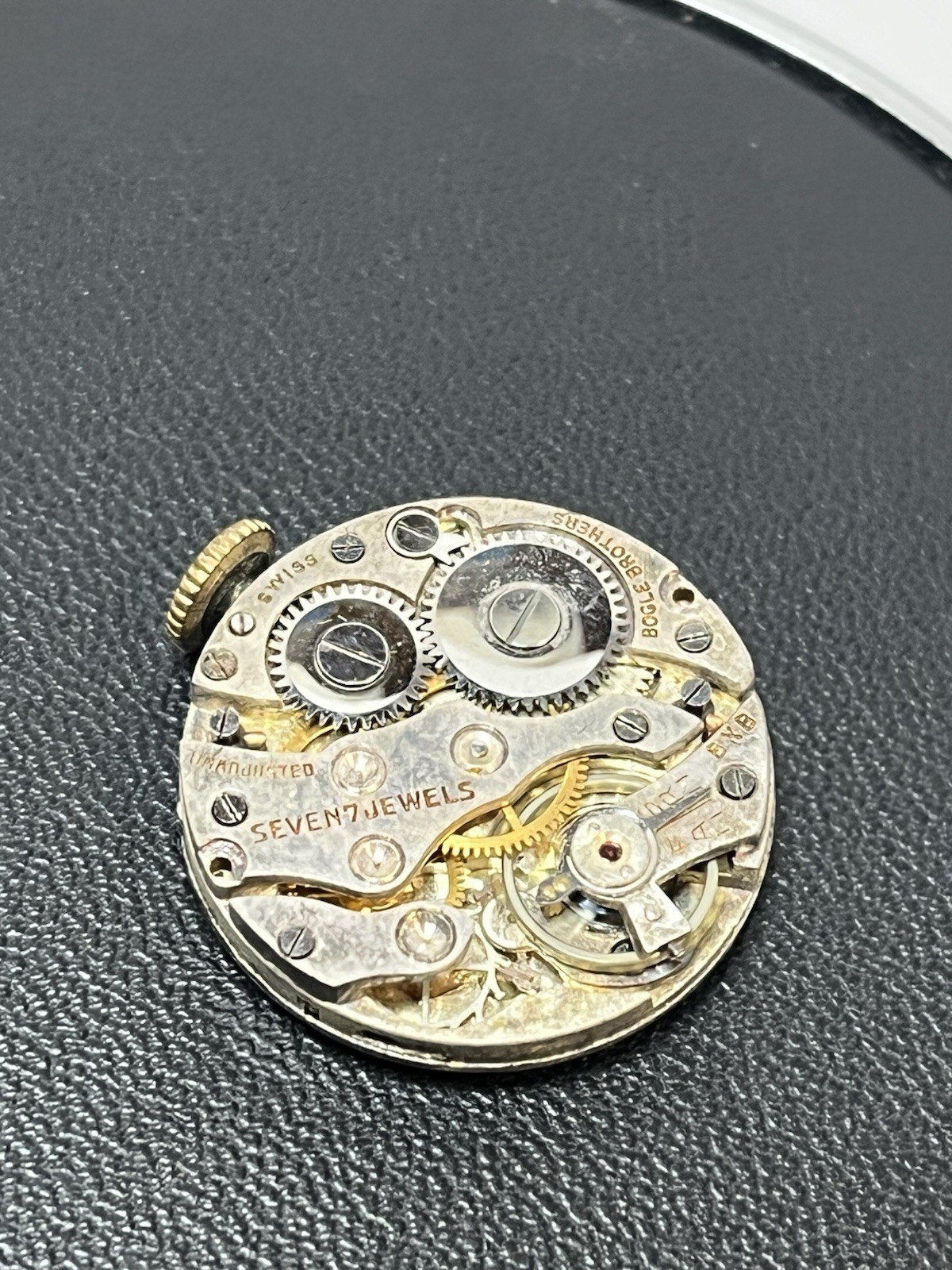 Vintage Bogel Brothers Swiss Mechanical Wristwatch Movement 7Jewel Runs