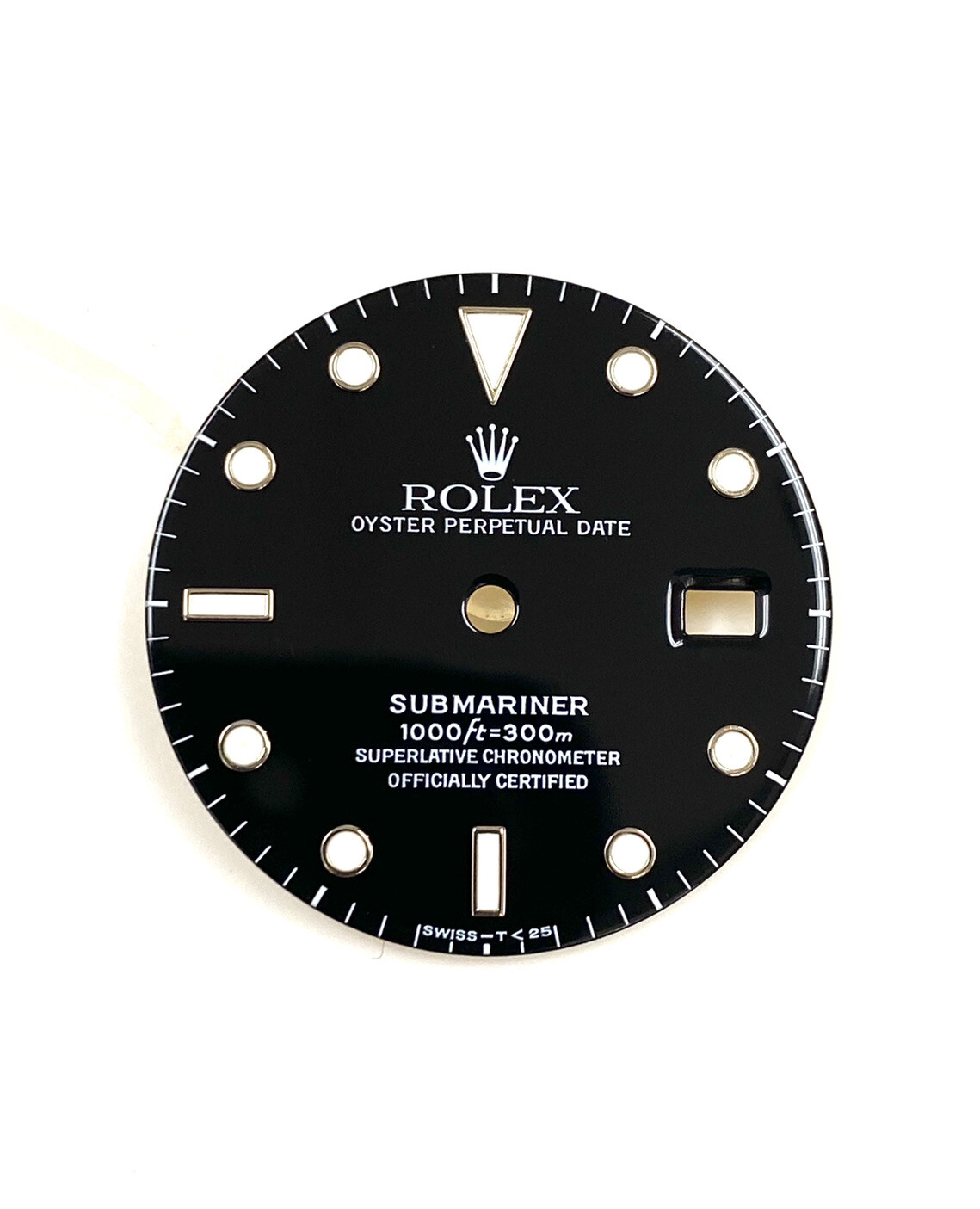 Genuine Rolex Submariner Glossy Tritium Black Dial 16800 16610 #5