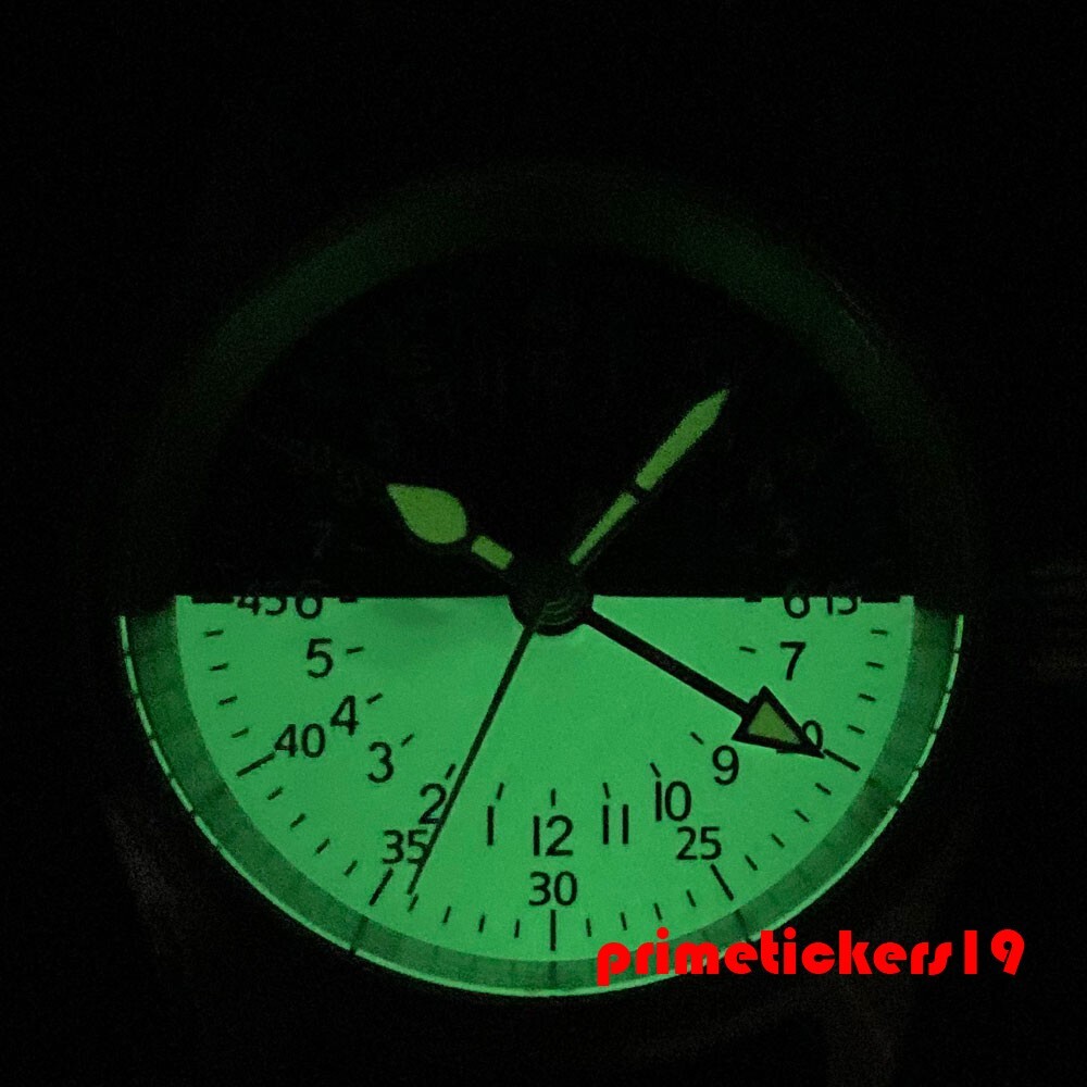 29mm Automatic GMT NH34 Watch Dial Two Tone Face+Hands Set Green Lume Accessory