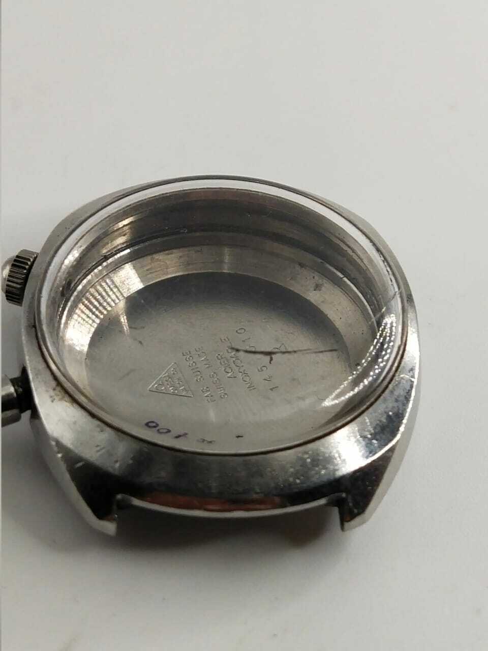 Omega 865 Chrono stop Case complete case omega Ref 145.010 for parts