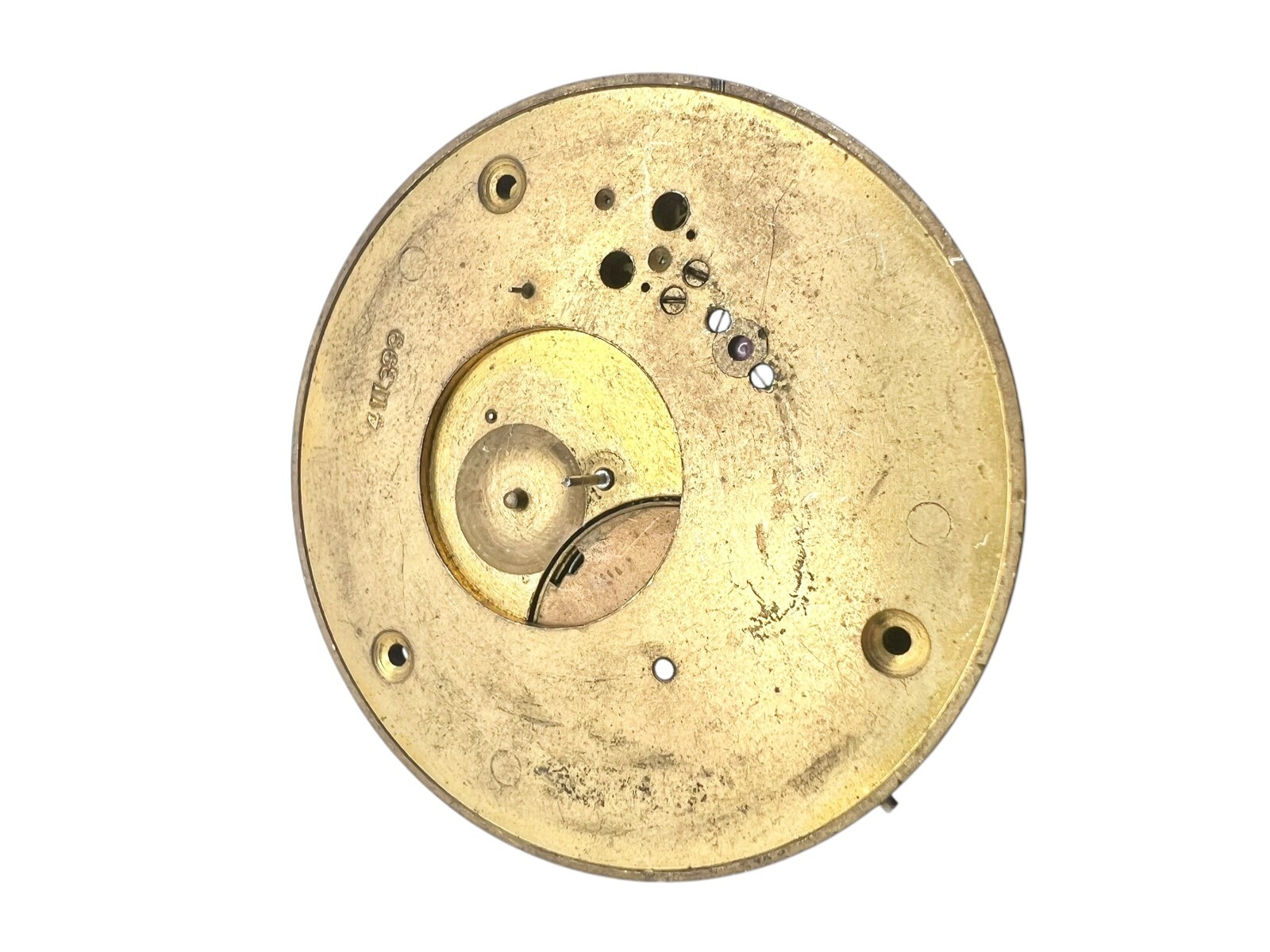 Antique 1875 17s Elgin Tm Avery Keywind Pocket Watch Movement