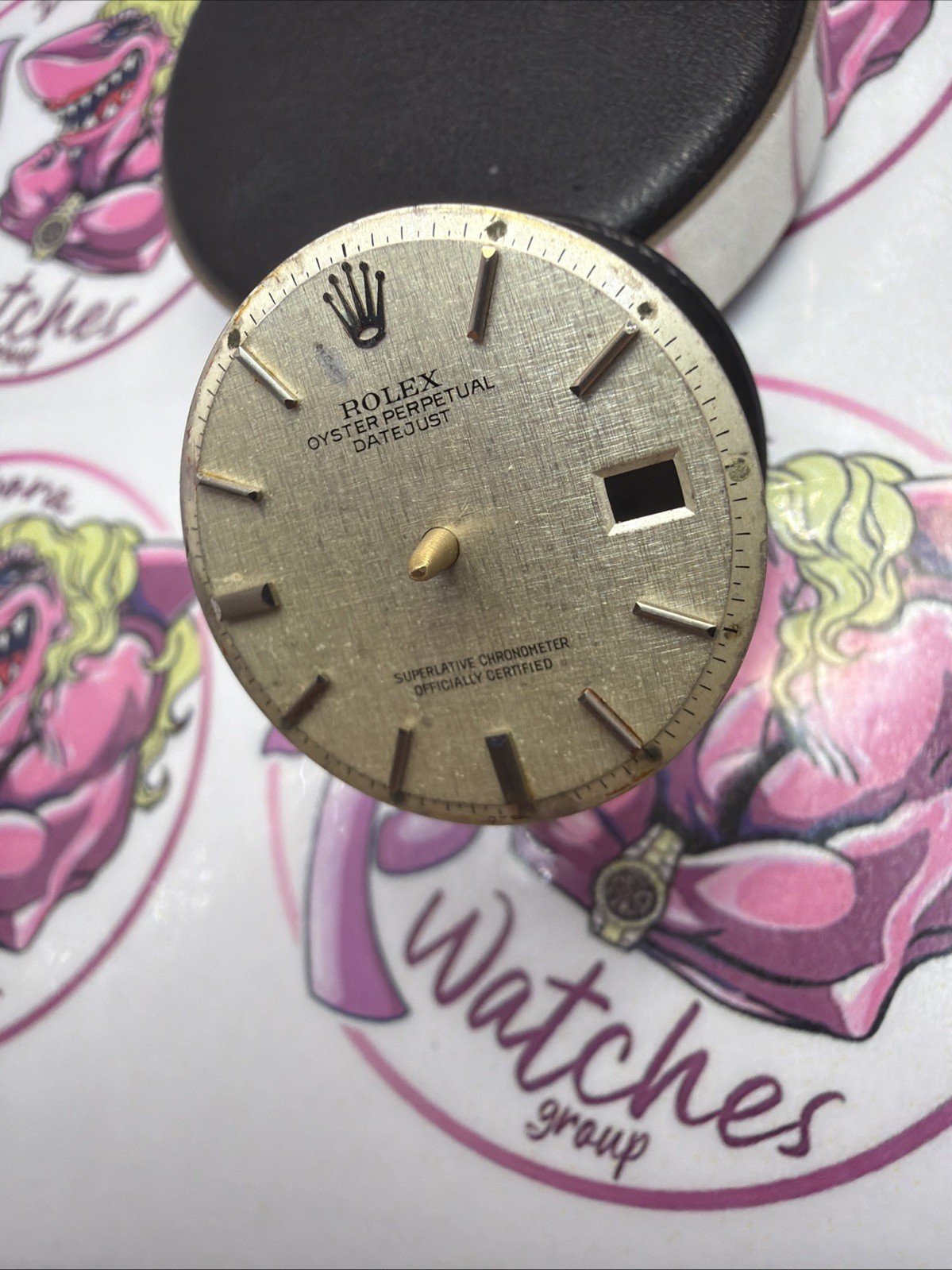 Rolex Dial Dial DATEJUST 1601 1603 Cal. 1570 GENUINE LINEN