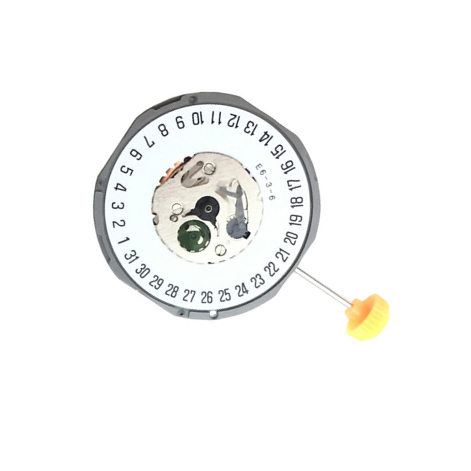 3-Hand Quartz Watch Movement Day At 3/6 White-Dial Replacement For Miyota 1M12 o