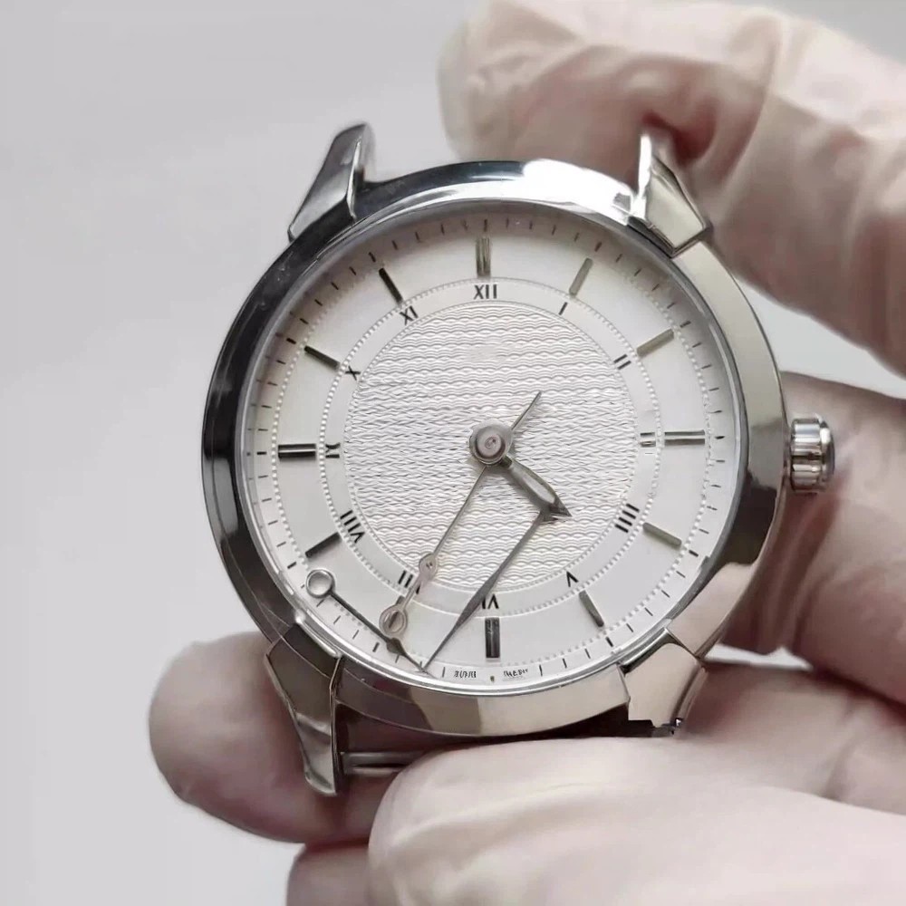 40mm Stainless Steel Watch Case With Band for Patrimony 2824