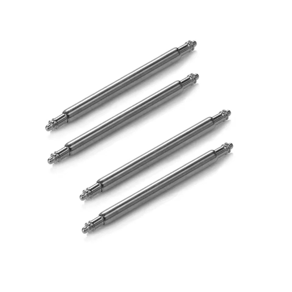 4x Spring Bars Pins Watch Strap Stainless Steel for 16/ 18/ 20/ 22/ 24mm Straps