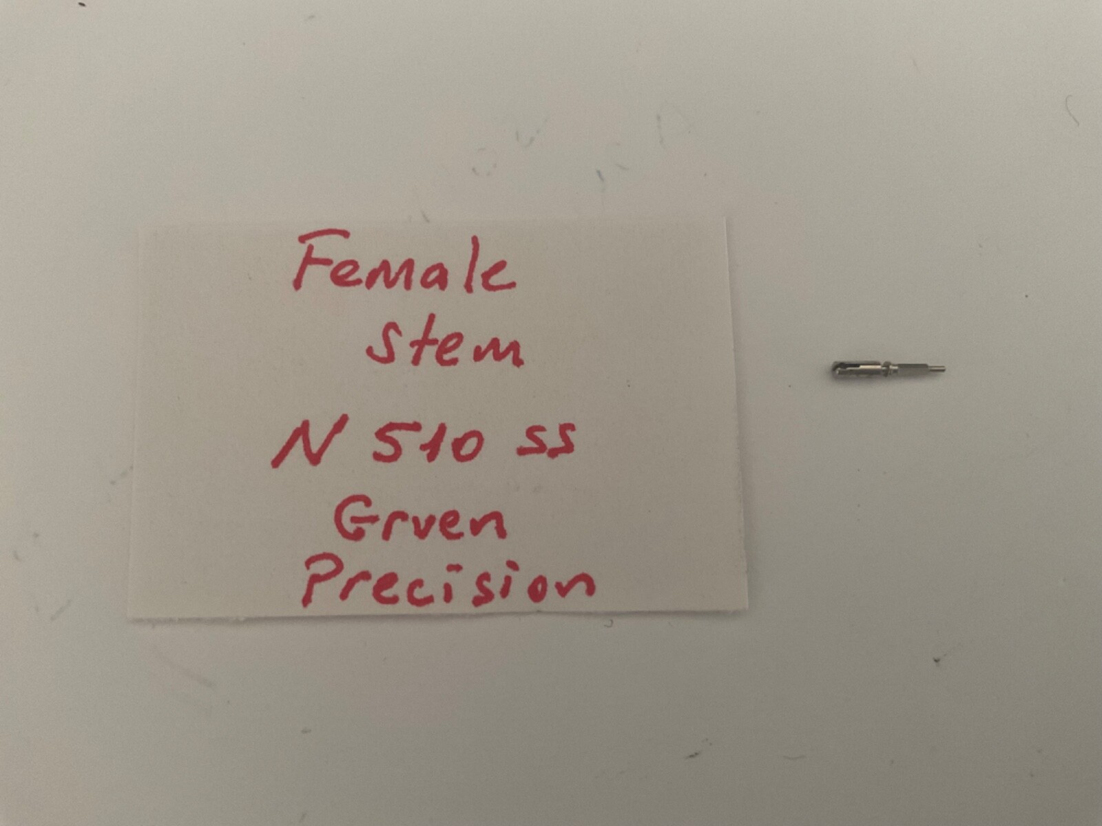 Vintage Gruen Precision N510 ss Female Stem 17J Part 404