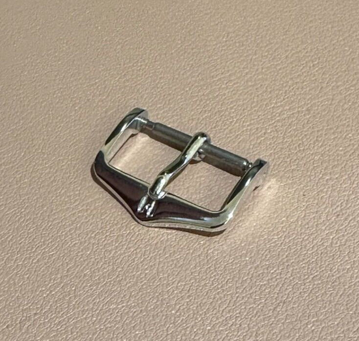 Genuine Hirsch Tradition Buckle Clasp Polished Stainless Steel 18mm BC1030-2-18