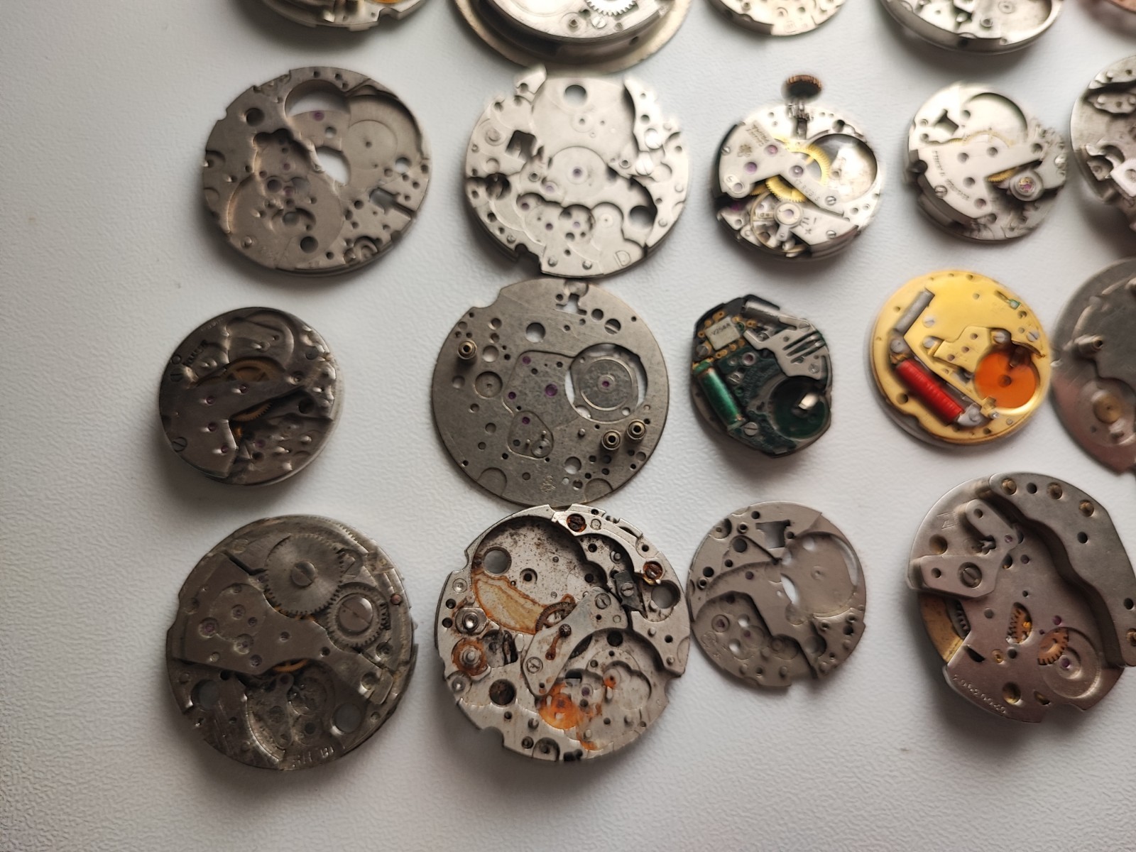 mix Watch Main Plate platinum lot as fe jej bfg fhf eta ronda amida dursa others